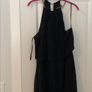 Black Pleated Maxi Dress